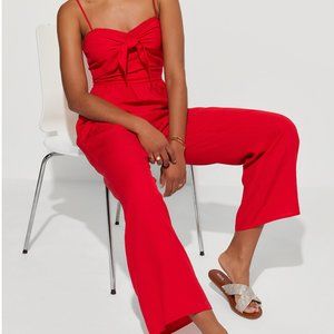 Red jumpsuit